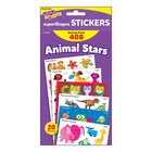 TREND Animal Stars superShapes Stickers-Large Variety Pack - 3 Packs of 408-116 designs; Most stickers 5/8" to 1".