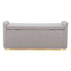 Zuo Dobo Storage Bench - Grey-6