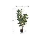 Monarch Specialties 47" Artificial Indoor Oak Tree - Floor - Black Pot-This easy-care faux potted plant is made from the highest quality materials and requires no maintenance or watering, for a sustainable, environmentally friendly, decorative accent that will last a lifetime