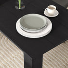 HOMCOM 47" Modern Dining Table with Wood Effect - Black-Material: Particle Board