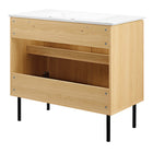 Modway Chaucer 36" Bathroom Vanity - Oak/White-8
