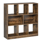 HOMCOM 3-Tier Bookcase for Home Office - Brown-Clean appearance and sleek surface classic give it a neutral aesthetic, making it suitable for various interior settings 