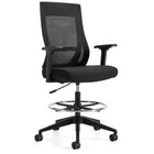 Offices to Go Zim High Back Height Adjustable Stool - Black-Task stool