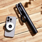 Adam Elements SELFIE Pro Wireless Bluetooth Tripod Selfie Stick With LED Light - Black-Versatile Tripod Use: Can be used on tables or the ground, ideal for webcasting, outdoor full-body shots, and more