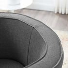 Modway Anders Upholstered Fabric Accent Chair - Grey-Ash Wood Frame