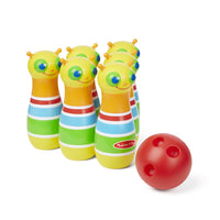 Melissa & Doug Sunny Patch Giddy Buggy Bowling Action Game - 6 Bug Pins, 1 Plastic Ball-Sunny Patch Giddy Buggy Bowling
