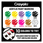Crayola Bullet Tip Acrylic Paint Markers - 10 Pack-8
