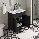 Modway Steamforge 30" Bathroom Vanity - White/Black-Ceramic Sink Basin