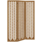 HOMCOM 3 Panel Wood Freestanding Room Divider for Home Office - Light Brown-Three panel design, great for creating a personal space or dividing up large rooms 
