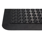 Edgewood Bubble Mat Light Duty Domed Anti-Fatigue Mat - 3' W x 4' L x 5/8" D - Black-Rubber  