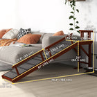 PawHut 73" L Wooden Large Dog Ramp - Brown-Crafted from pine wood for longevity 