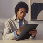 Apple iPad Pro 13" - Ultra Retina XDR Display - Wi-Fi - M4 Chip - 256 GB - Space Black-iPad Pro features a landscape 12MP Ultra Wide front camera that supports Center Stage for videoconferencing or epic Portrait mode selfies. The 12MP Wide back camera with adaptive True Tone flash is great for capturing photos or 4K video with ProRes support. Four studio-quality microphones and a four-speaker audio system provide rich audio. and AR experiences are enhanced with the LiDAR Scanner to capture a depth map of an