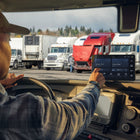 Garmin dēzl OTR720 7-in Display GPS Truck Navigator - Black-Get custom truck routing based on the size and weight of your truck; see alerts for upcoming bridge heights, sharp curves and more