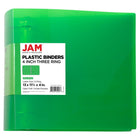 JAM Paper Plastic 4" 3-Ring Binder - Green-Size: 4" Width | Holds up to 750 sheets of paper.