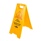 Globe Commercial Wet Floor Sign - Bilingual-Improve safety of patrons and employees