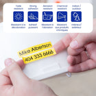 Brother Genuine TZe-S231 Extra Strength Adhesive Tape for P-touch Label Makers - 12 mm wide x 8 m long - Black on White-Split-back, easy-peel backings provide quick label application