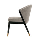 Manhattan Comfort Ola 21.46" Modern Chenille Upholstered Dining Chair - Stone-Inner Seat Depth: 18.5 in. Seat Height: 19.69 in. Inner Seat Width: 20.87 in