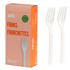 Perk Reusable Cutlery - Fork - 30 Pack-Smooth finish