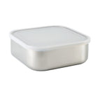 Tramontina Stainless Steel Square Container Set with Frosted Lid - 3 Piece Set-Premium 18/10 stainless steel