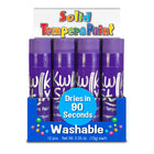 Kwik Stix Solid Tempera Paint Sticks - Purple - 12/Pack - 2 Pack-The fast, 90 second dry time formula you love