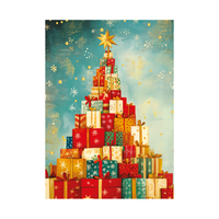 Pierre Belvedere Holiday Cards Set with Envelopes - Mountain of Surprise - 6" x 4.5" - French - 20 Pack-High quality cards and envelopes for the holiday season