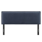 Modway Camille Upholstered Linen Blend Queen Size Headboard - Denim-Adjustable Mounting Positions