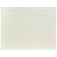 JAM Paper 10 x 13 Booklet Envelopes, Strathmore Natural White Wove, 100 Pack (900797158g)-Natural white