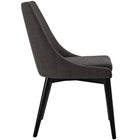 Modway Viscount Fabric Dining Side Chair - Brown - 2 Pack-Polyester Fabric Upholstery 