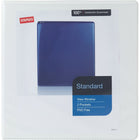 Staples Standard View Binder with D-Rings - 2" - White-Pages lie flat with back-mounted rings
