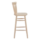 Zuo Tyce Barstool - Natural - Set of 2-3 year limited warranty