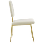 Modway Ponder Performance Velvet Dining Side Chair - Ivory-Gold Stainless Steel Frame
