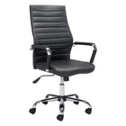 Zuo Primero Office Chair - Black-Tufted upholstery seat