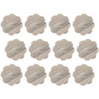 Maxwell & Williams Coaster Collective Scallop Beige Marble Coaster - 12 Pack-Made of Heat Resistant Ceramic