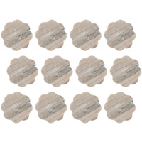 Maxwell & Williams Coaster Collective Scallop Beige Marble Coaster - 12 Pack-Made of Heat Resistant Ceramic