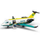 LEGO City Emergency Air Ambulance Airplane Toy-Detailed aircraft model - Kids can fold down the boarding stairs and open the fuselage to access different areas, including the cockpit and a fold-out medical laboratory with screens and a workstation