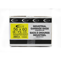 Eco II Industrial Garbage Bags - Extra Strong - 56" x 60" - Clear - 50 Pack-56" x 60"