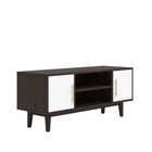 Modway Daxton 43" TV Stand - Cappuccino White-Mid-Century Modern TV Stand