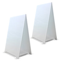 Flipside Premium Corrugated Plastic Dry Erase Tabletop Marquee Easel - 11" x 17" - 2 Pack-Hassle free set up with our easel's user-friendly assembly process.