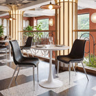 Zuo Magnus Dining Chair - Black/Silver - Set of 2-Dimensions: 23.6" L x 21.3" W x 35.4" H