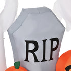 HOMCOM 4' Inflatable Ghosts with Tombstone and Pumpkin Halloween Decoration-Colour: White 