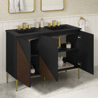 Modway Alchemist 48" Double Sink Bathroom Vanity - Black-8" Centerset Holes