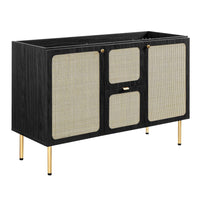 Modway Chaucer 48" Bathroom Vanity Cabinet - Black-MDF and Particleboard