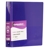 JAM Paper Plastic 1.5" 3-Ring Binder - Purple-Colour: Purple | Be stylish and organized with colourful binders.