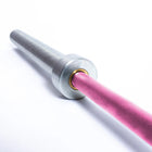 MotionGrey Olympic Barbell - Strength Training Weightlifting Bar for Squats, Deadlifts & Press - Pink-Features a 50mm sleeve diameter, compatible with most Olympic weight plates for versatile training