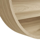 Modway Romy 47" Round Wall Book Shelf - Natural-9
