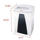 HSM Securio B34 HS L6 Cross-Cut Shredder, 12 Sheet Capacity-Energy Management Control System EcoSmart: Particularly low power consumption of 0.1 watt in standby mode