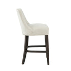 Manhattan Comfort Beever 18.9" Modern Chenille Upholstered Counter Stool - Cream-Seat Height: 27.4 in