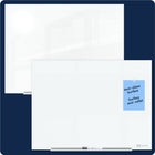 Quartet InvisaMount Anti-Glare Magnetic Glass Dry-Erase Board - 4' x 3' - White Surface - Frameless-Surface has been treated to help reduce light reflectivity by at least 70% when compared to standard glass dry-erase boards