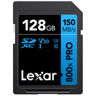 Lexar 128 GB High-Performance 800x PRO SDHC / SDXC UHS-I Memory Card - Blue Series - Black-Share your images faster with higher transfer speeds of up to 150MB/s