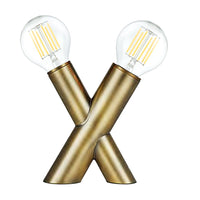 Dainolite Temora Transitional Desk Lamp - Aged Brass-No Assembly Required